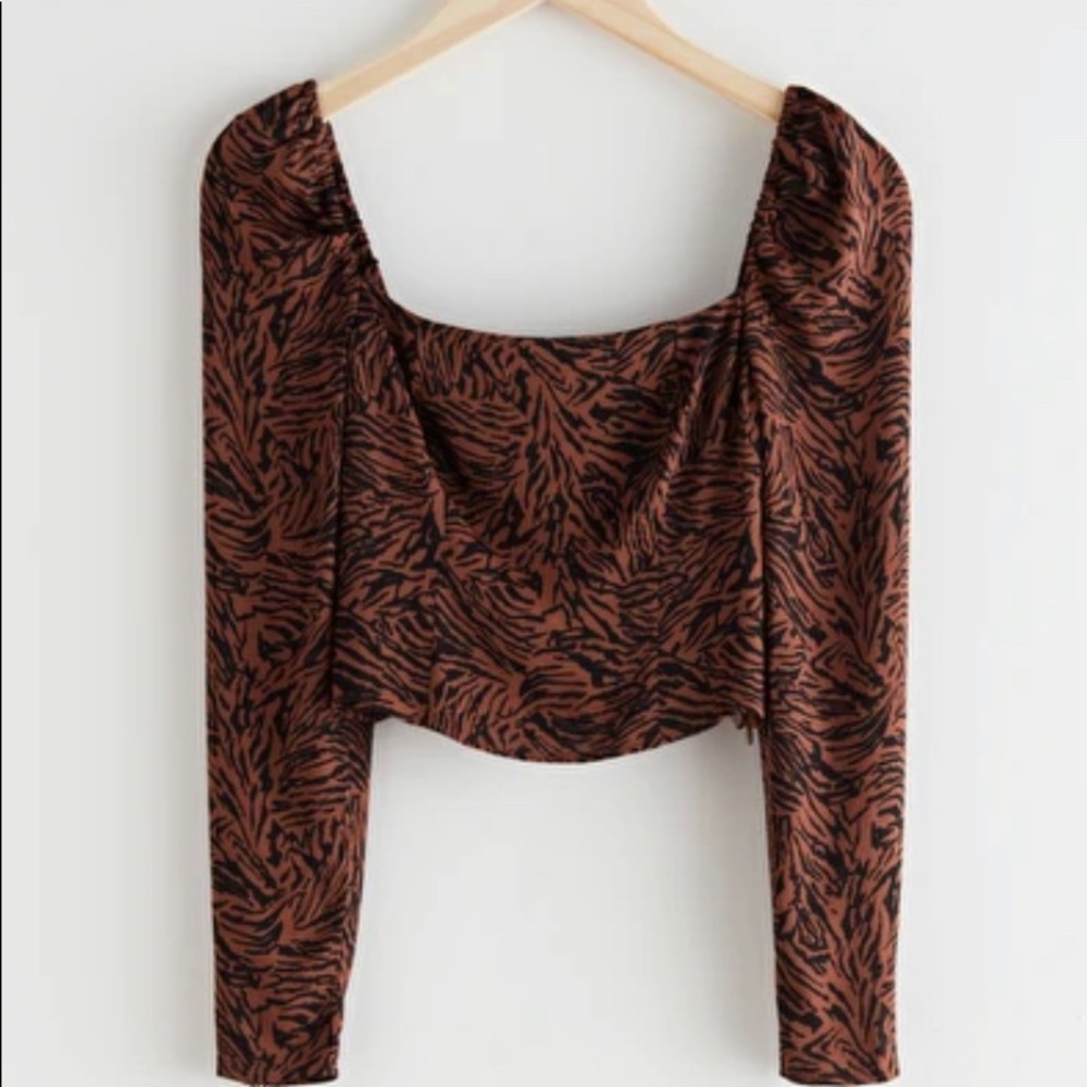 & Other Stories Square neck top